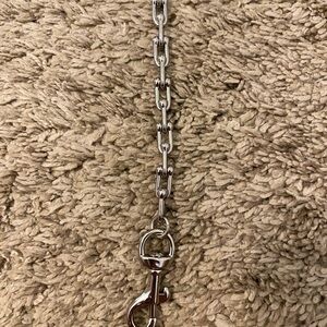 NWT Clare V. Silver Horse Shoe Chain Crossbody Strap